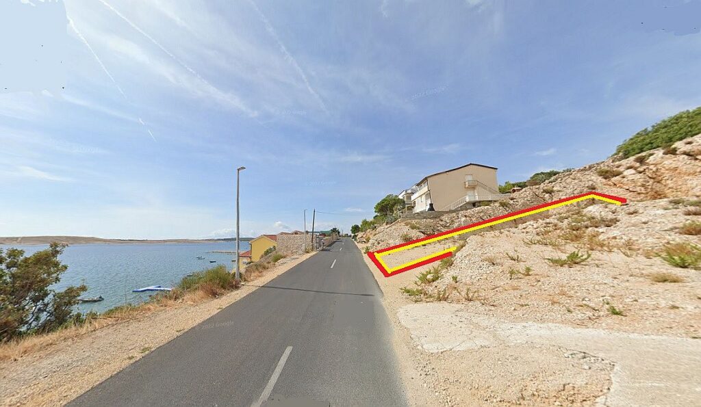 Kod  41/26°° VIDALIĆI Stavební pozemek 445 m2 s výhledem na moře, pár minut od pláže