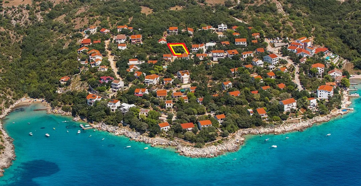 Kod 119/25°° Ostrov Pag, Potočnica, stavební pozemek 463m2, 200m od moře